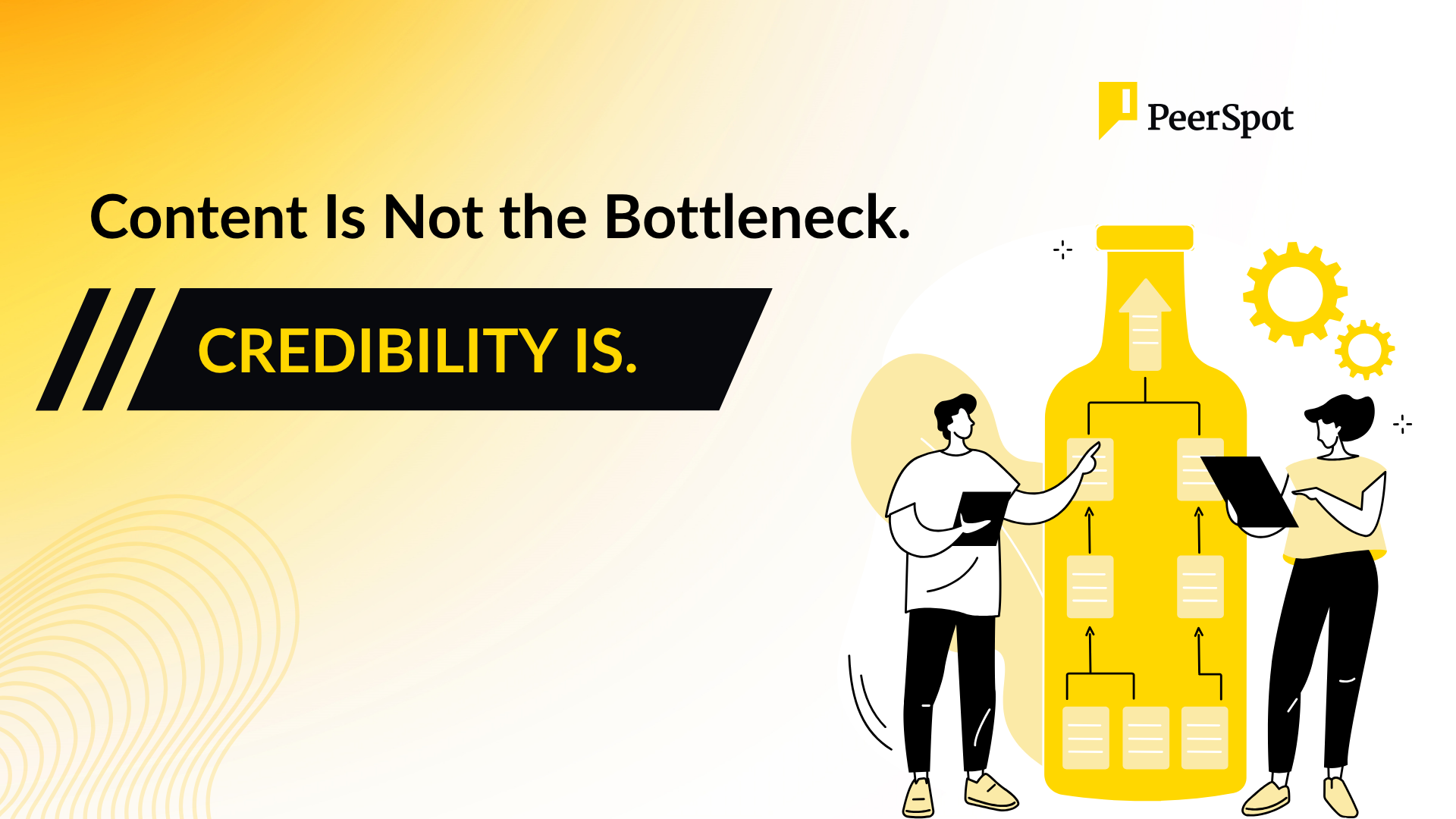 Content Is Not the Bottleneck. Credibility Is.